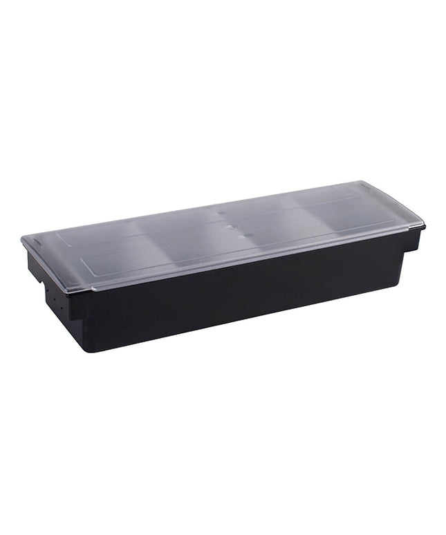 Hộp Đựng Gia Vị Quầy Bar Nhựa Winco CCH-4 4 Ngăn, Đen