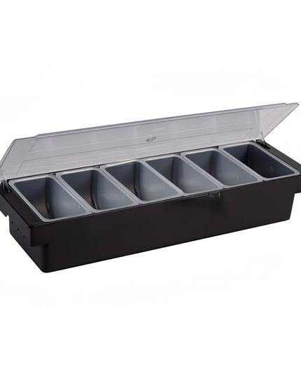 Khay Trang Trí Quầy Bar Winco CCH-6 6 Ngăn - Nắp Phẳng Bản Lề