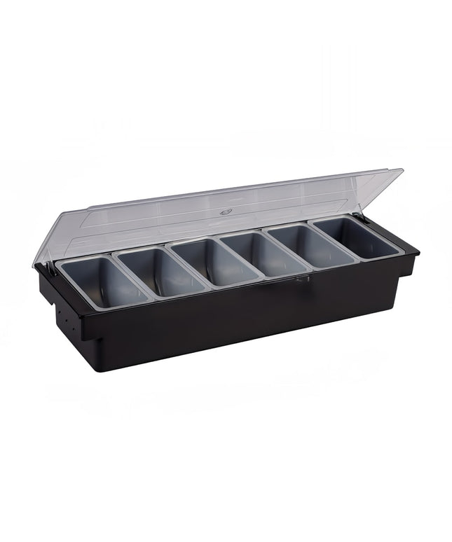 Khay Trang Trí Quầy Bar Winco CCH-6 6 Ngăn - Nắp Phẳng Bản Lề