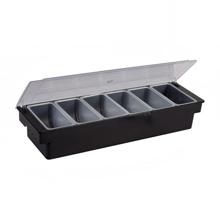 Khay Trang Trí Quầy Bar Winco CCH-6 6 Ngăn - Nắp Phẳng Bản Lề