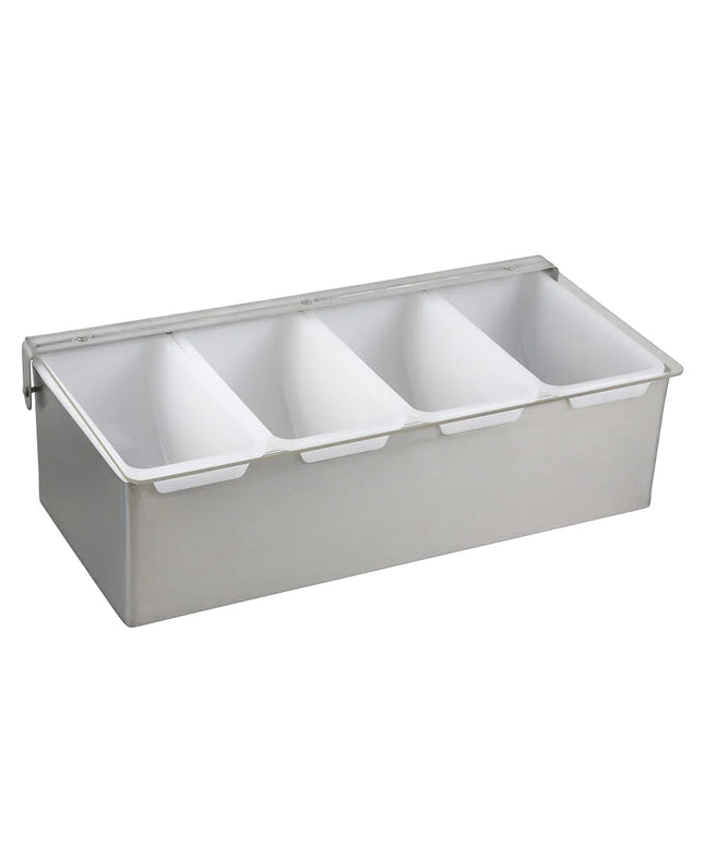Khay Trang Trí Quầy Bar Winco CDP-4 4 Ngăn - Nắp Phẳng Bản Lề