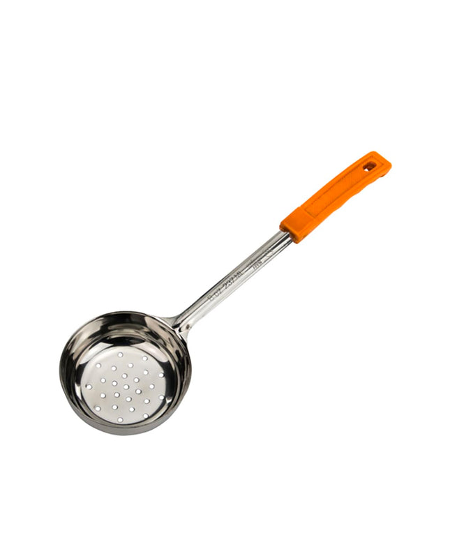 Muỗng Chia Phần Winco FPPN-8 237 ml Nguyên Khối Có Lỗ Màu Cam