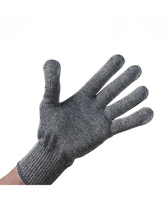 Găng Tay Chống Cắt Winco GCRA-S Cỡ S Chất Liệu Pha Trộn Xám Viền Cổ Tay Đỏ