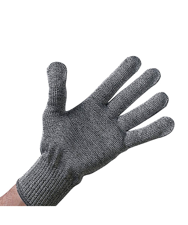 Găng Tay Chống Cắt Winco GCRA-XL Cỡ Cực Lớn - Chất Liệu Pha Trộn, Xám Viền Cổ Tay Đen
