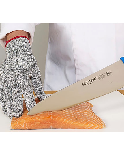 Găng Tay Chống Cắt Winco GCRA-XL Cỡ Cực Lớn - Chất Liệu Pha Trộn, Xám Viền Cổ Tay Đen