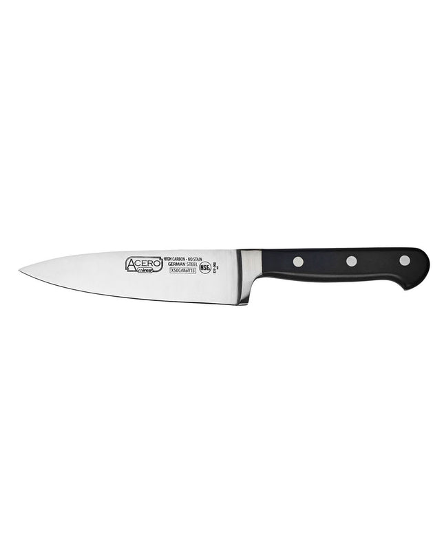 Dao Đầu Bếp Winco KFP-60 15.2 cm Nguyên Khối Thép Carbon Rèn Cán POM