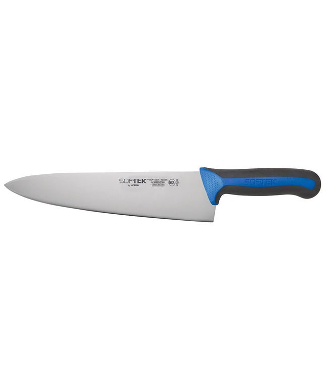 Dao Bếp Trưởng Winco KSTK-100 25.4cm Thép Carbon Cao Cán TPR Đen/Xanh