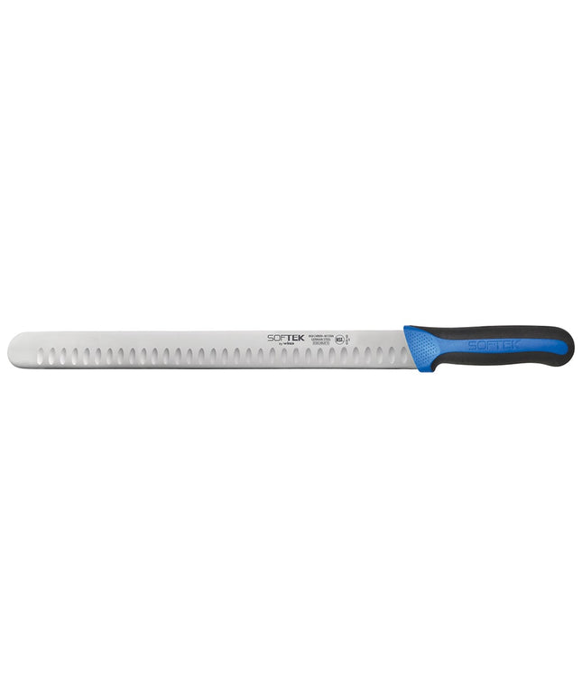 Dao Thái Winco KSTK-140 35.6 cm Lưỡi Thép Carbon Cao Cán TPR Đen/Xanh