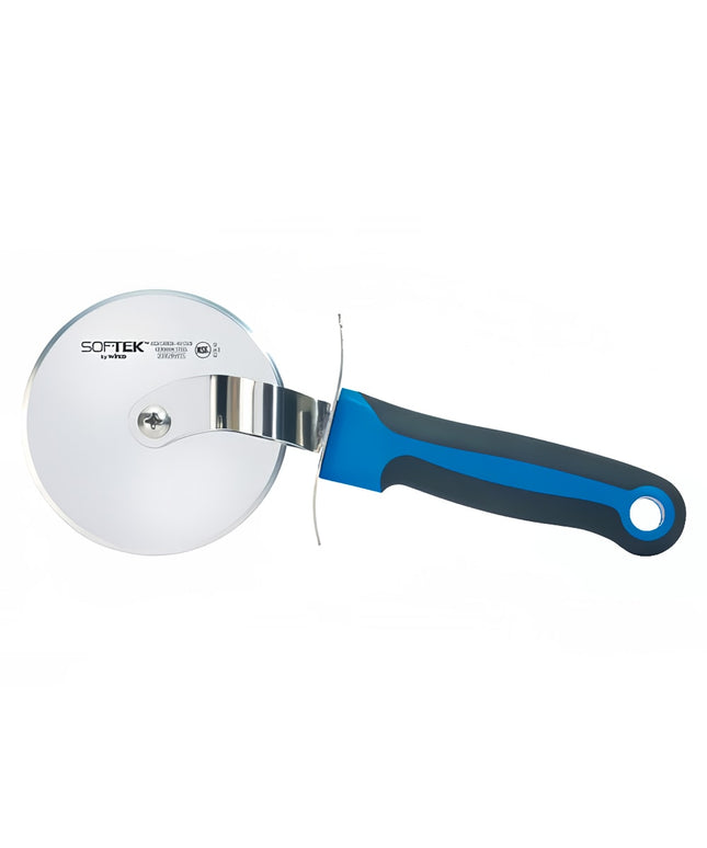 Dao Cắt Pizza Winco KSTK-40 10.2 cm Tay Cầm Nhựa Đen/Xanh Dương Thép Không Gỉ