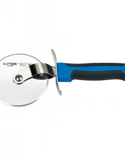Dao Cắt Pizza Winco KSTK-40 10.2 cm Tay Cầm Nhựa Đen/Xanh Dương Thép Không Gỉ