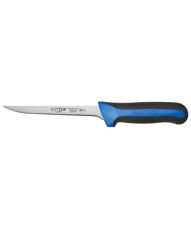 Dao Rọc Xương Hẹp Winco KSTK-61 15.2 cm Lưỡi Thép Cacbon Cao Cán Đen/Xanh