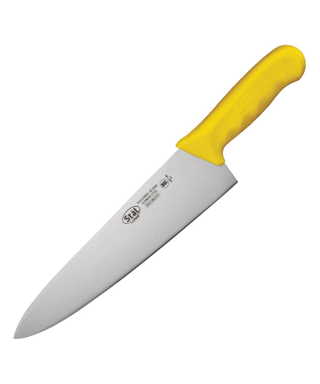 Dao Bếp Rộng Winco KWP-100Y 25.4 cm Tay Cầm Polypropylene Vàng