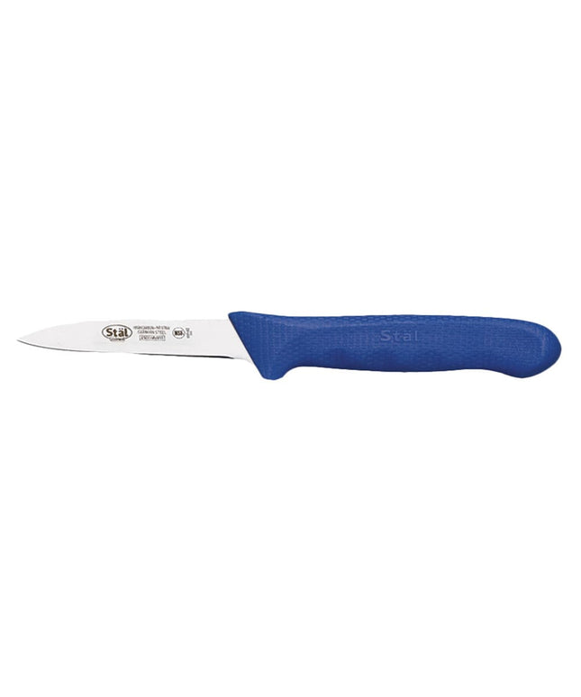 Dao Gọt Winco KWP-30U 8.3 cm Tay Cầm Polypropylene Xanh, Thép Không Gỉ Carbon Cao