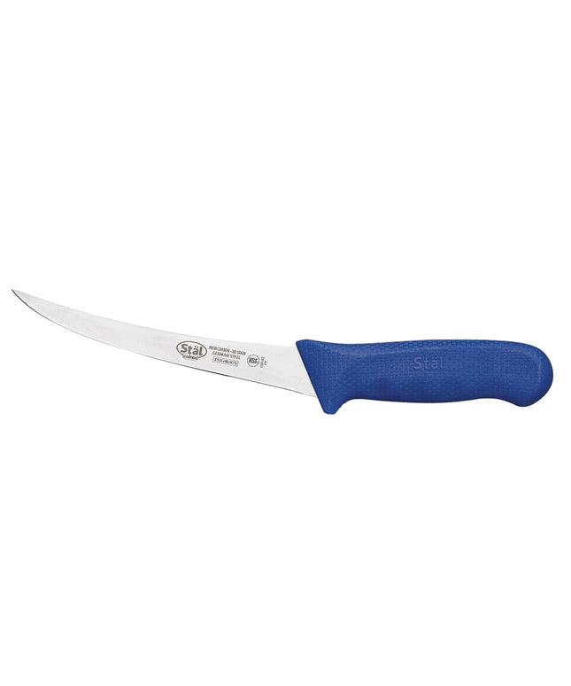 Winco KWP-60U Dao Lọc Xương Cong 15.2 cm Lưỡi Thép Carbon Cao Dẻo Cán Nhựa Poly Xanh
