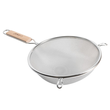 Rây Lọc Tròn Winco MS3A-8S 20.3 cm Lưới Đơn Mịn, Tay Cầm Gỗ Phẳng