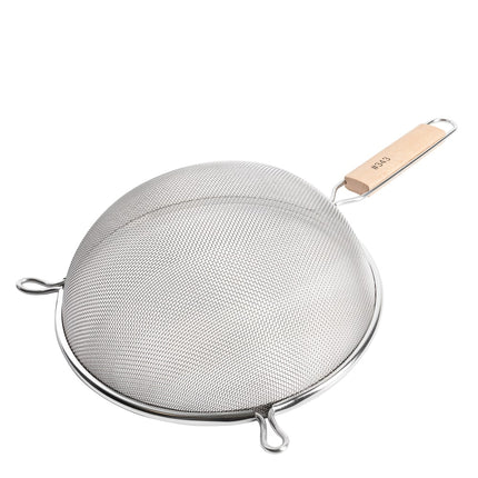 Rây Lọc Tròn Winco MS3A-8S 20.3 cm Lưới Đơn Mịn, Tay Cầm Gỗ Phẳng