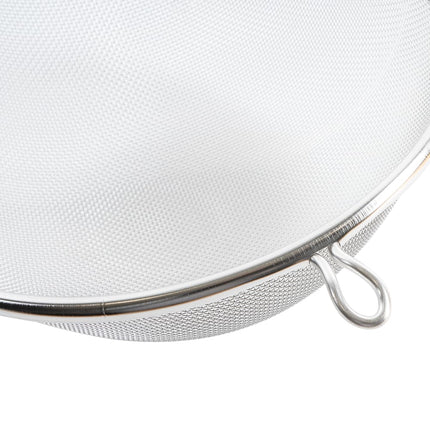 Rây Lọc Tròn Winco MS3A-8S 20.3 cm Lưới Đơn Mịn, Tay Cầm Gỗ Phẳng