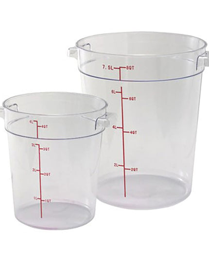 Hộp Đựng Thực Phẩm Tròn Winco PCRC-1 0.9 lít - Polycarbonate, Trong Suốt