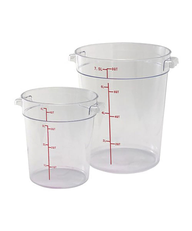 Hộp Đựng Thực Phẩm Tròn Winco PCRC-1 0.9 lít - Polycarbonate, Trong Suốt