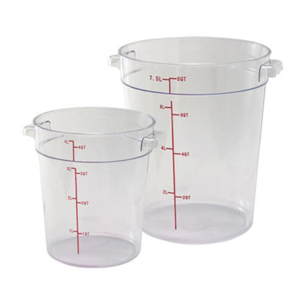 Hộp Đựng Thực Phẩm Tròn Winco PCRC-1 0.9 lít - Polycarbonate, Trong Suốt