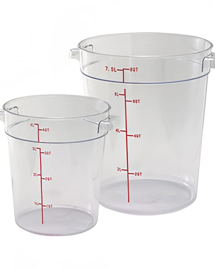 Hộp Đựng Thực Phẩm Tròn Winco PCRC-2 1.9 lít - Polycarbonate, Trong Suốt