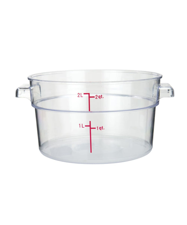 Hộp Đựng Thực Phẩm Tròn Winco PCRC-2 1.9 lít - Polycarbonate, Trong Suốt