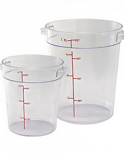 Winco PCRC-6 Hộp Đựng Thực Phẩm Tròn 5.7 lít - Polycarbonate, Trong Suốt