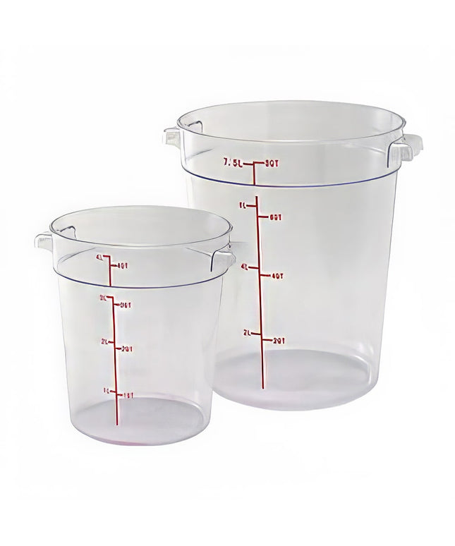 Winco PCRC-6 Hộp Đựng Thực Phẩm Tròn 5.7 lít - Polycarbonate, Trong Suốt
