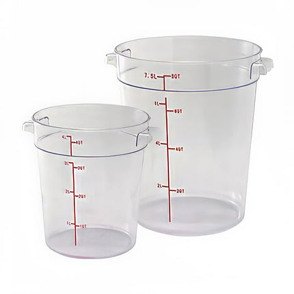 Winco PCRC-6 Hộp Đựng Thực Phẩm Tròn 5.7 lít - Polycarbonate, Trong Suốt