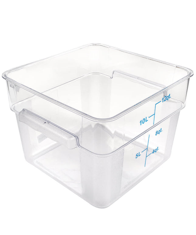 Winco PCSC-12C Hộp Đựng Thực Phẩm Vuông 11.4 lít Polycarbonate Trong Suốt