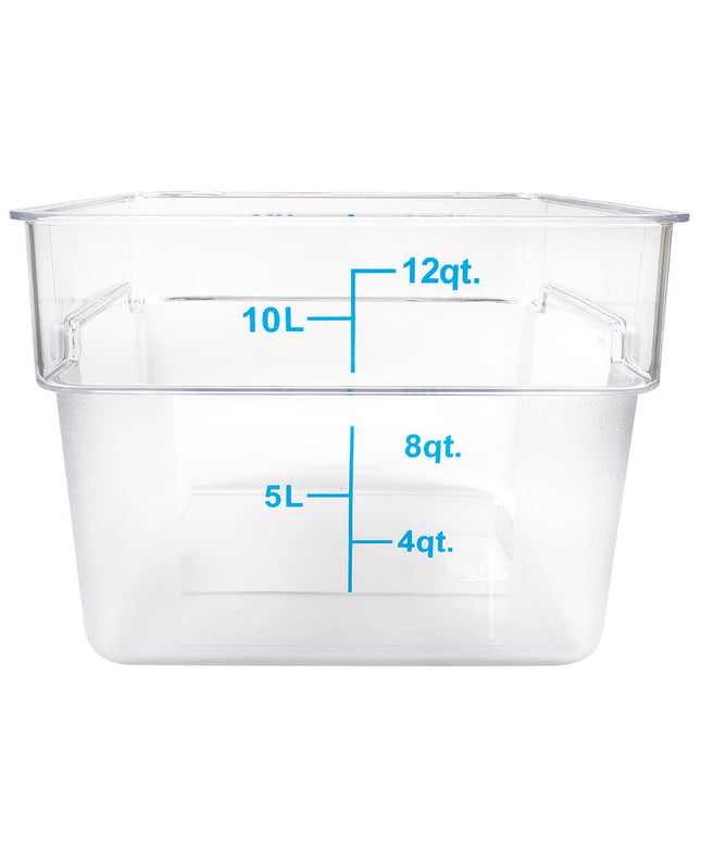 Winco PCSC-12C Hộp Đựng Thực Phẩm Vuông 11.4 lít Polycarbonate Trong Suốt