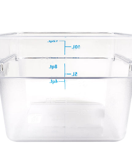 Winco PCSC-12C Hộp Đựng Thực Phẩm Vuông 11.4 lít Polycarbonate Trong Suốt