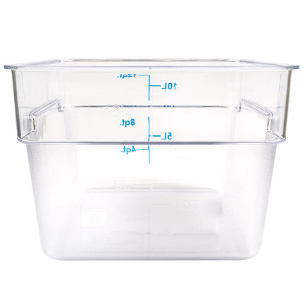 Winco PCSC-12C Hộp Đựng Thực Phẩm Vuông 11.4 lít Polycarbonate Trong Suốt