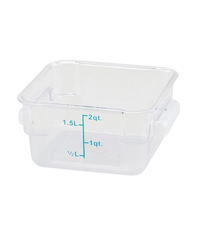 Winco PCSC-2C Hộp Đựng Thực Phẩm Vuông 1.9 lít - Trong Suốt