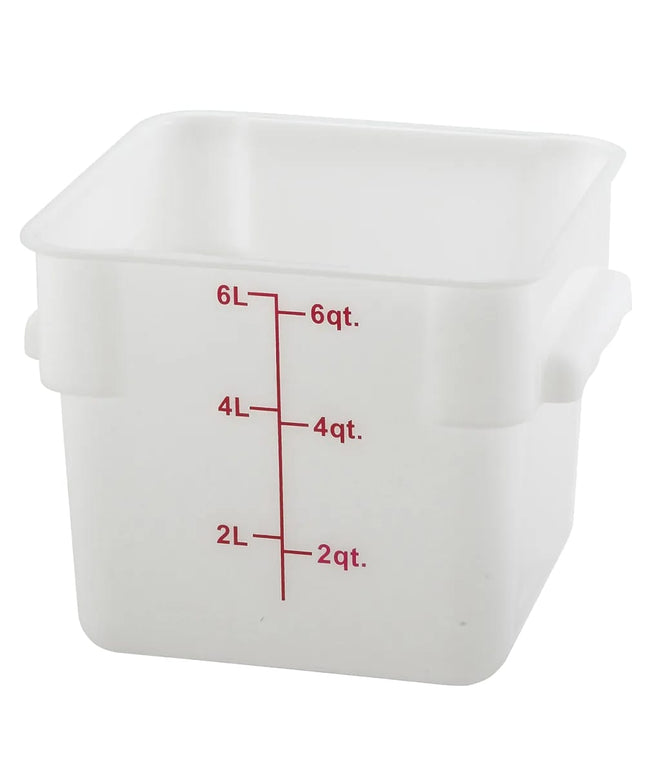 Winco PESC-6 Hộp Đựng Thực Phẩm Vuông 5.7 lít - Trắng