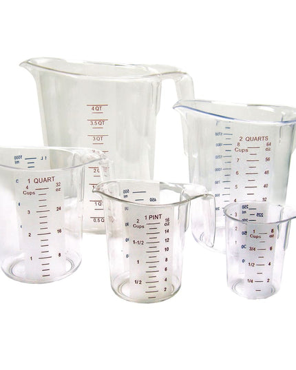 Bộ Cốc Đong Winco PMCP-5SET 5 Món Polycarbonate Trong Suốt