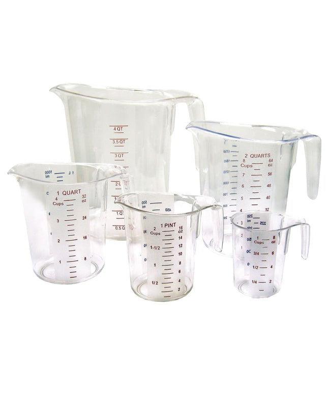 Bộ Cốc Đong Winco PMCP-5SET 5 Món Polycarbonate Trong Suốt