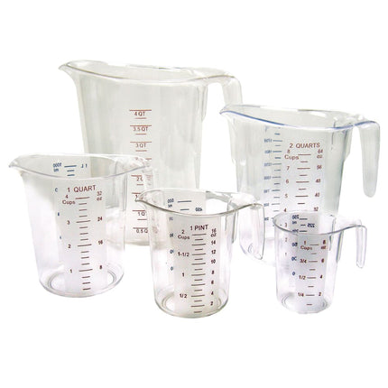 Bộ Cốc Đong Winco PMCP-5SET 5 Món Polycarbonate Trong Suốt