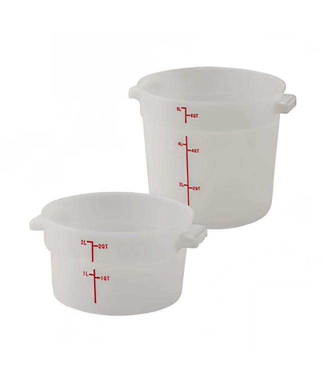 Hộp Đựng Thực Phẩm Tròn Winco PPRC-4W 3.8 lít - Polypropylene, Trắng
