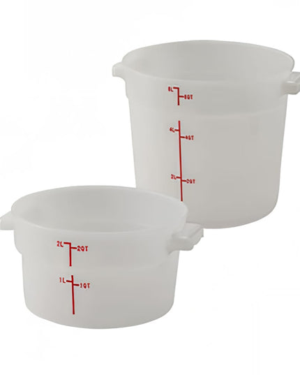 Winco PPRC-6W Hộp Đựng Thực Phẩm Tròn 5.7 lít - Polypropylene, Trắng