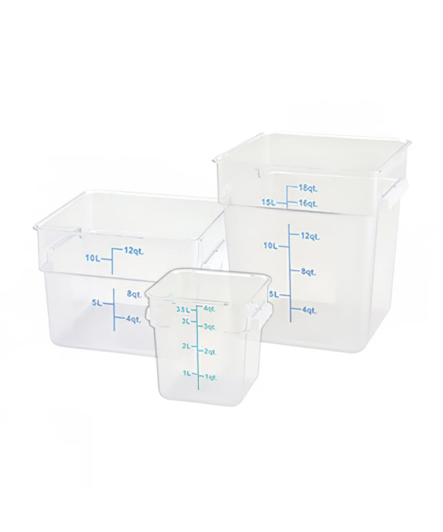 Hộp Đựng Thực Phẩm Vuông Winco PTSC-22 20.8 lít - Trong Mờ