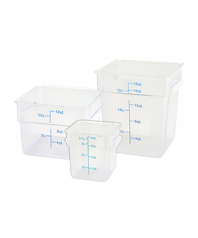 Winco PTSC-4 Hộp Đựng Thực Phẩm Vuông 3.8 lít - Trong Mờ