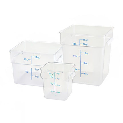 Winco PTSC-4 Hộp Đựng Thực Phẩm Vuông 3.8 lít - Trong Mờ