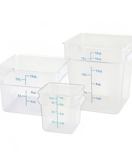 Winco PTSC-6 Hộp Đựng Thực Phẩm Vuông 5.7 lít - Trong Mờ