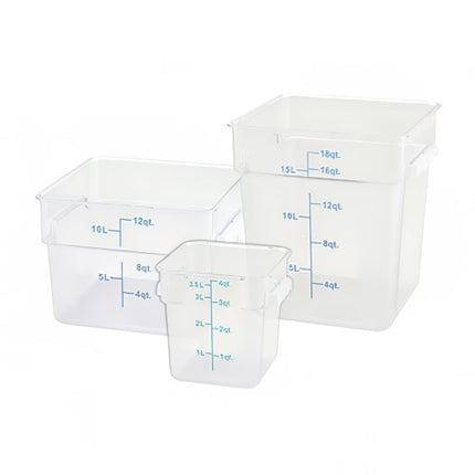 Winco PTSC-6 Hộp Đựng Thực Phẩm Vuông 5.7 lít - Trong Mờ