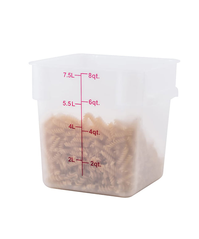 Winco PTSC-8 Hộp Đựng Thực Phẩm Vuông 7.6 lít - Trong Mờ