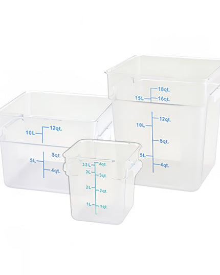 Winco PTSC-8 Hộp Đựng Thực Phẩm Vuông 7.6 lít - Trong Mờ
