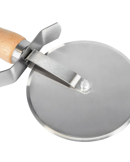 Dao Cắt Pizza Winco PWC-4 10.2 cm Cán Gỗ, Thép Không Gỉ