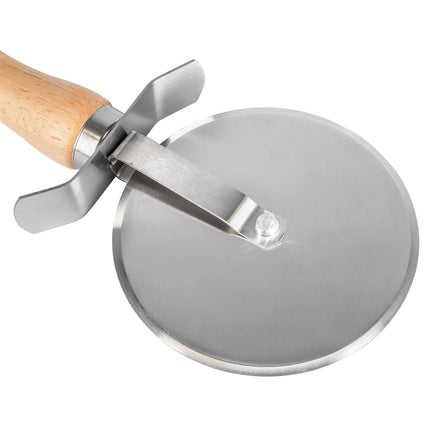 Dao Cắt Pizza Winco PWC-4 10.2 cm Cán Gỗ, Thép Không Gỉ