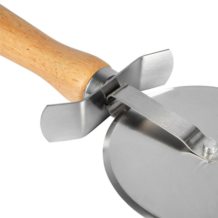 Dao Cắt Pizza Winco PWC-4 10.2 cm Cán Gỗ, Thép Không Gỉ